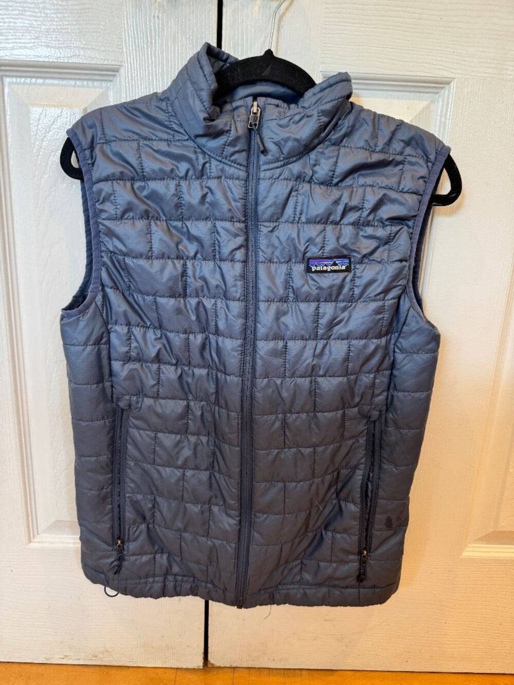 Patagonia Nano Puff Insulated Vest Men’s Small Blue Gray Outdoor Gorpcore